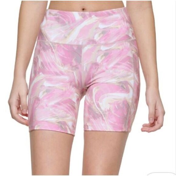 CALVIN KLEIN PERFORMANCE - L Sz XS Printed Stretch Biking Shorts. Fitted. NWT! - Picture 12 of 13